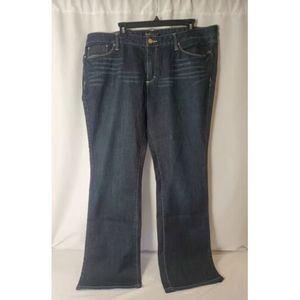 NEW Mossimo Womens Plus 18‎ Boot Cut Denim Blue Jeans Low Rise Stretch Dark Wash